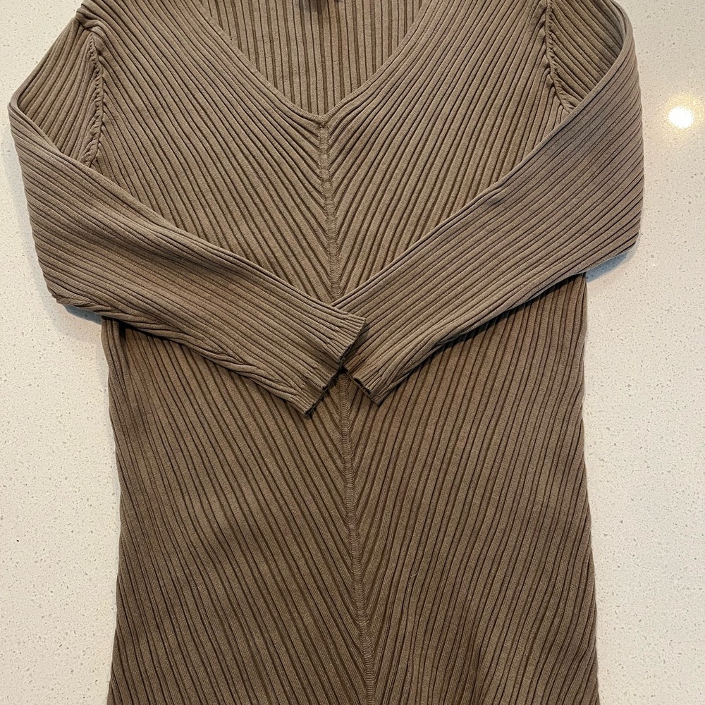 Style & Co. Men's V-Neck Ribbed Sweater - Brown